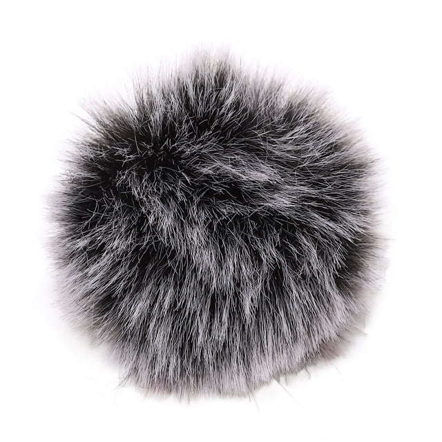 Furry Microphone Cover, Compact Soft Microphone Furry Wind Muff Noise Reduction Hygienic For Lapel Microphones