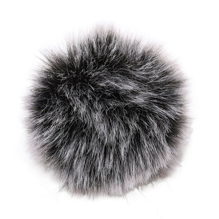 Furry Microphone Cover, Clear Sound Compact Microphone Furry Wind Muff ...