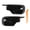 Glossy Black, variant on YAHHU Horn Style Rearview Door Mirror Covers Caps for BMW 3 Series E46 Sedan 1998-2005, 2 Pieces, Glossy Black
