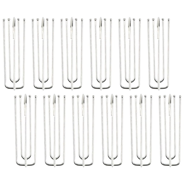 GETAJGHSD 40 Pcs Crochets Robustes à 4 Broches en Cuivre et Acier Inoxydable pour Rideaux Plissés 1.5x0.9x0.9in