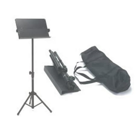 Audio2000s AST444 19 in. x 12 in. Portable Metal Sheet Music Stand with Carrying Bag