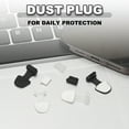 thumbnail image 4 of Uxcell 0.9 Inch USB Type C Dust Plug, 20 Pcs Anti Dust Plug Cover Female End for Port Device, Black/Clear, 4 of 6