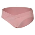 thumbnail image 2 of Gibobby Bikini elástico algodón Ropa interior de algodón para mujeres embarazadas después del , cintura , soporte para el abdomen, sin costuras, delgada, de verano, de tamaño(Rosa, M), 2 of 4