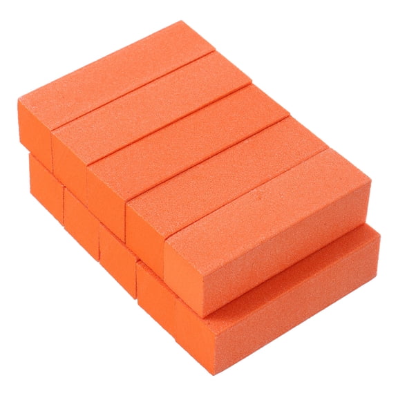 LOLIPPYY 10pcs Buffing Block Nail Shiner Buffer Blocks Orange Practical Design