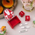 thumbnail image 4 of Valentine'S Day Calendar Decorations Wooden Desktop Ornaments Gnome Heart Calendars Party Supplies, 4 of 6