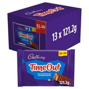 Cadbury Timeout Milk Chocolate Wafer Biscuits 6 Pack 121.2g (pack of 13)