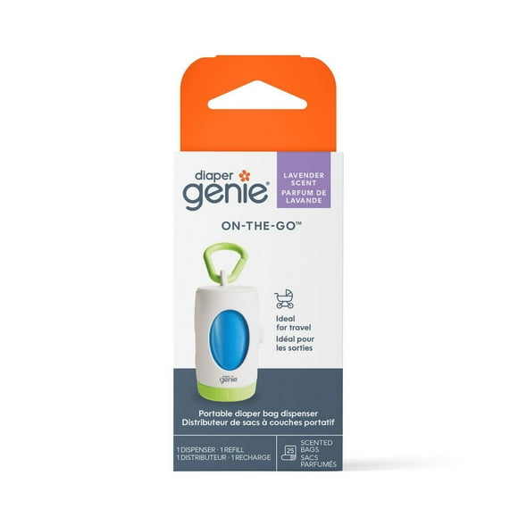 Distributeur de sacs à couches portable Diaper Genie On-the-Go
