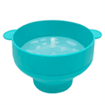 thumbnail image 1 of Popcorn Microwave Silicone Foldable Kitchen Easy Tools DIY Popcorn Bucket Bowl Maker with Lid,Light Blue, 1 of 7