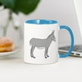 thumbnail image 3 of CafePress - Donkey - 11 oz Ceramic Mug - Novelty Coffee Tea Cup, 3 of 4
