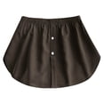 thumbnail image 4 of Sngxgn Women High Elastic Waist Pleated Skirt Mini Swing A-line Skirts(Coffee,M), 4 of 5