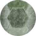 thumbnail image 2 of Addison Rugs Mayfield Washable Transitional Geometric Olive Round Rug, 8' x 8', 2 of 5