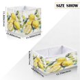 thumbnail image 2 of Foldable Fabric Storage Bin Home Cubes Clothing Organizer Bins Large Collapsible Box Basket for Home Organizer Watercolor Lemon, 2 of 7