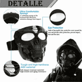 thumbnail image 3 of Mascara Skull Bloosom  Careta Casco Tactico Gotcha Airsoft Transparente Negro, 3 of 4