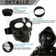 thumbnail image 3 of Mascara Skull Bloosom  Careta Casco Tactico Gotcha Airsoft Transparente Negro, 3 of 4