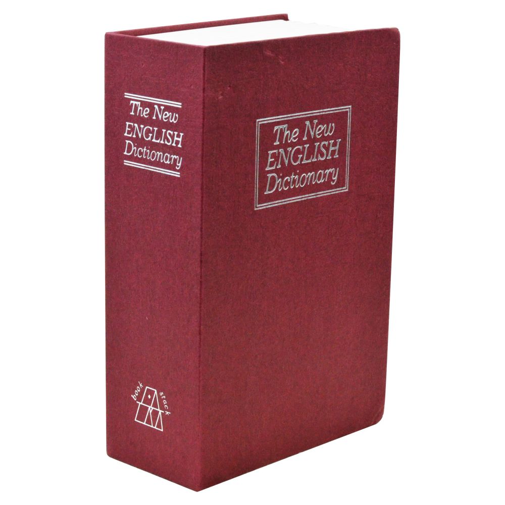Small New English Dictionary Book Safe Red