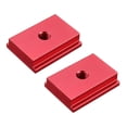 thumbnail image 4 of Deslizador de 2 piezas, tuerca deslizante práctica de aleación de aluminio de tornillo de plantilla, para metalurgia, carpintería, cierre de ranura, sujeción de trabajo de M6 rojo Sunnimix Deslizador de pista, 4 of 5