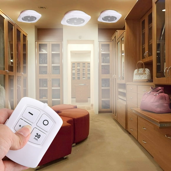knqrhpse led lights for bedroom Under Light Battery Wall Lamp Cabinet Remote Wireless Night LED 3Pcs Control led lights