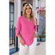 thumbnail image 5 of Blusas Elegantes e Informales para Mujer, de 1/2, para Trabajo, Oficina, de , con Cuello en V, Color Rosa y Rojo, Talla XXL, 5 of 9
