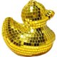 thumbnail image 1 of Espejo de discoteca con forma de pato, decoración para fiesta de discoteca con forma de pato, bonita bola de discoteca con forma de pato, esculturas de pato con forma de bola de espejo reflectante, de, 1 of 6