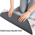 thumbnail image 3 of 74x26 Inch Yoga Towel, Sweat Absorbent Non-Slip Mat for Hot Yoga, Pilates & Fitness,Butterfly Colorful Tiny White Pattern, 3 of 5