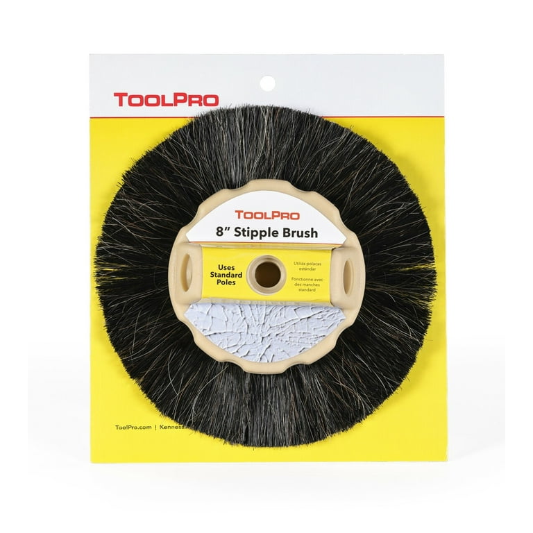 Toolpro 8-Inch Stipple Brush for Drywall Texturing Ceiling and