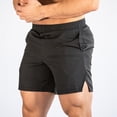 thumbnail image 2 of Sngxgn Men's Short Casual Button up Summer Beach Shorts(Black,M), 2 of 6