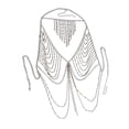 thumbnail image 4 of Cadena Bikini Fernando Sujetador de Cuerpo Múltiples Capas, 4 of 8