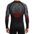 thumbnail image 2 of Raven Fightwear Men's Aztec Ranked Rash Guard MMA BJJ Black, 2 of 3