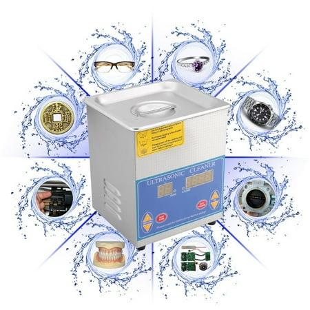 Silver Stainless Steel 3.2L Liter Industry Heated Ultrasonic Heater Timer
