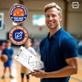 thumbnail image 2 of Scribbledo basketball coach clipboard dry erase  15”x 9”  Whiteboard Basketball Coaching Board, 2 of 9