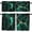 Green Jade Gold, variant on Mid Century Vintage Valances Set for Kitchen, Abstract Geometric Mid Century Retro Atomic 1950S Home Decor Rod Pocket Window Drapes for Living Room Dining Room Office 52x18 Inch + 27x24 Inch X 2