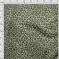 thumbnail image 3 of oneOone Georgette Viscose Olive Green Fabric Giraffe Animal Skin Quilting Supplies Print Sewing Fabric By The Yard 42 Inch Wide, 3 of 4