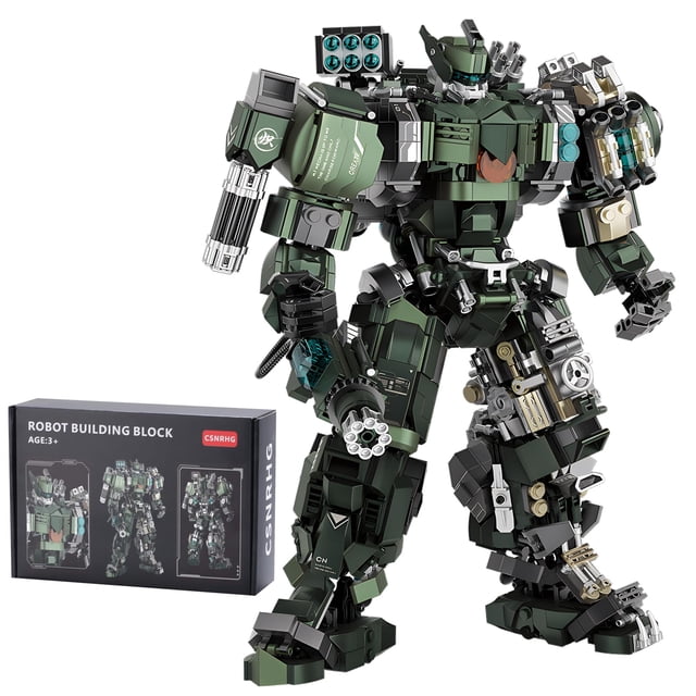 Juego de juguetes con bloques de construcción CSNRHG Mech Robot modelo 1403 piezas
