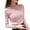 Pink, variant on Aoochasliy Womens Sweaters Pullover Clearance Winter Slim O-Neck Round Neckr Knitting Tops