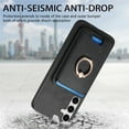 thumbnail image 5 of PU Leather Case for Samsung Galaxy A25 5G, Detachable Magnetic Card Holder Slim Protective Support Car Magnetic Mount Secure-Grip Ring Stand Compatible with Samsung Galaxy A25 5G - Black, 5 of 8