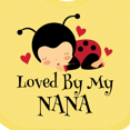 thumbnail image 4 of Inktastic Loved by My Nana Grandchild Boys or Girls Baby Bib, 4 of 4