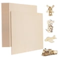 thumbnail image 4 of MLINS Khaki Wood Sheets for DIY Crafts Sturdy Unpainted Wood Squares Perfect for Painting and Modeling, 4 of 8