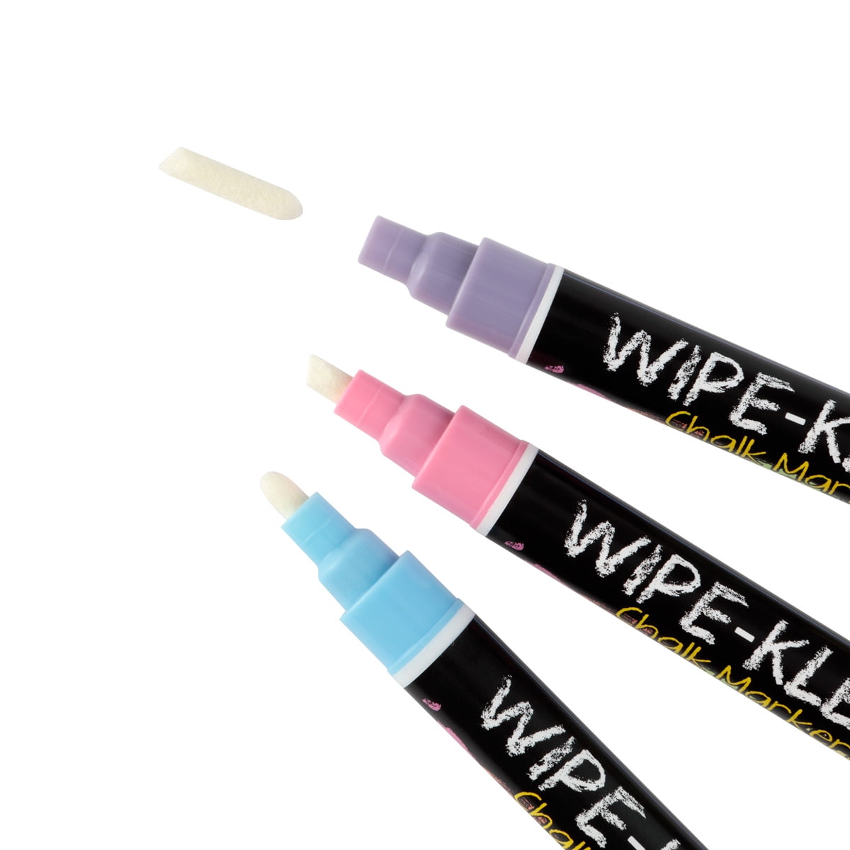Wipe-Kleen Liquid Chalk Board Window Markers, Non Toxic Dry Erasable Pens for Cafe Menu Signs, Blackboard, Whiteboard & Glass- Bullet or Chisel Reversible Tips PASTEL Color- Set of 8  [2-Pack]