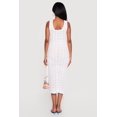 thumbnail image 3 of Women's Sleeveless Crochet Midi Dress with Bows, 3 of 3