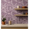 thumbnail image 4 of S4Sassy Distressed Geometric Wallpaper- Purple Wall Covering, 25" X 360" Self-Adhesive Vinyl Walls Paper, Wall Wrap, Easy Diy Walls Covering For Farmhouse Bedroom, Living Room, Living Spaces, 4 of 9