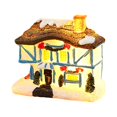 thumbnail image 1 of Kmbangi Christmas Small Village Houses, Cute LED Light Up Snow House Scene Figurine Tabletop Decorations for Home, 1 of 6