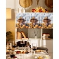thumbnail image 3 of Valances for Windows Fall Thanksgiving Rod Pocket Cafe Window Treatments Valance Curtains for Kitchen Bathroom Laundry Basement Windows 54"x18", 3 of 6
