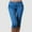Blue, variant on SNKSDGM Women's Plus Work Pants Women Cargo Pack Women's Pants Petite Length Summer Women Pocket Trousers Outdoor Casual Sports Fifth Short Pants Overalls Thin Slim Cargo Shorts