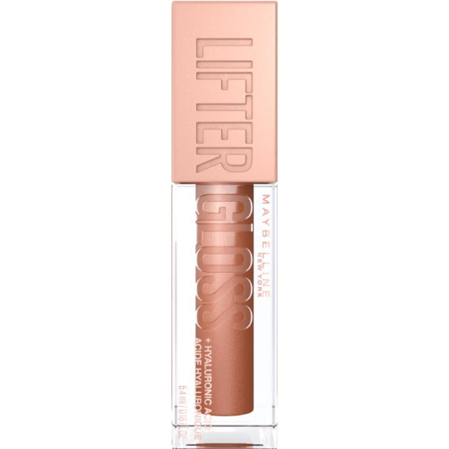 Maybelline New York Lifter Gloss - Lip Makeup Lip Gloss Makeup With Hyaluronic Acid, Bronzed, Rust, 5.4 ml, Lifter Gloss