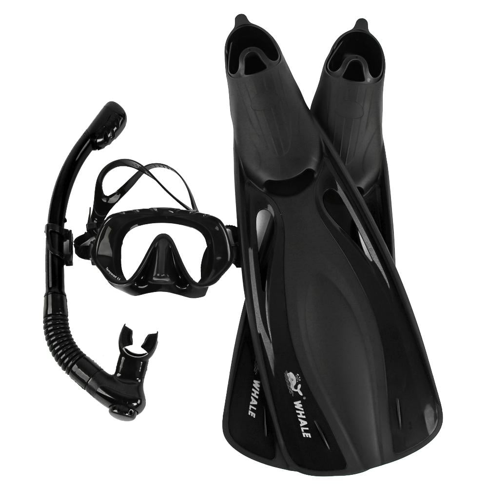 Mgaxyff WHALE Swimming Snorkeling Fin Foot Flippers Diving Mask Snorkel