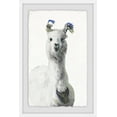 thumbnail image 2 of white llama framed painting print, 2 of 6