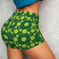 thumbnail image 4 of Xecao Tennis Balls Print Workout Shorts for Women Soft Smooth Gym Yoga Scrunch Active Tennis Workout Running Shorts, 4 of 9