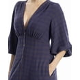 thumbnail image 4 of Max Studio womens  Yarn-Dye Maxi Dress, l, Blue, 4 of 5