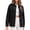 a01Dark Gray, variant on Women Denim Jacket Casual Long Sleeve Drop Shoulder Button Front Collared Jean Jackets Coat with Pockets Blue M