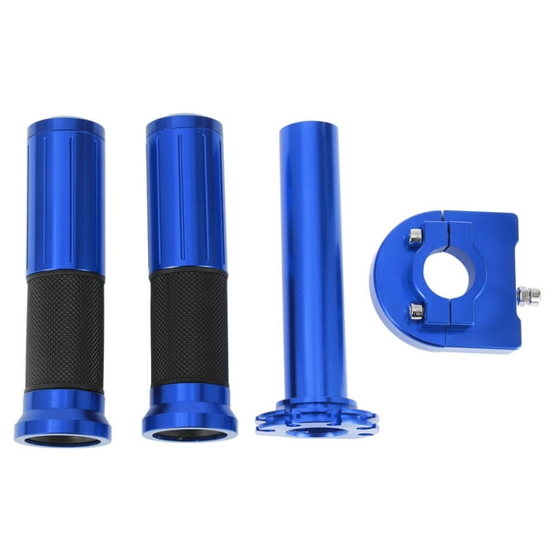 Kit de cubiertas para manillares de motocicleta Unique Bargains 7/8" 22mm, empuñaduras antideslizantes de aleación de aluminio para motocicleta, scooter y bicicleta, color azul
